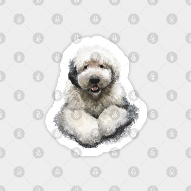 The Old English Sheepdog Sticker by Elspeth Rose Design